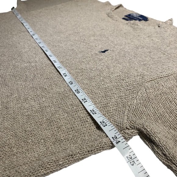 VINTAGE | Polo Ralph Lauren Silk / Linen Textured Crew - Sz Large - Picture 8 of 8